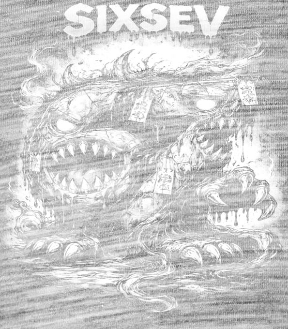 Sixsev horror 67, V2, bílý tisk Sixsev horror 67, V2, bílý tisk - Obrázek 2