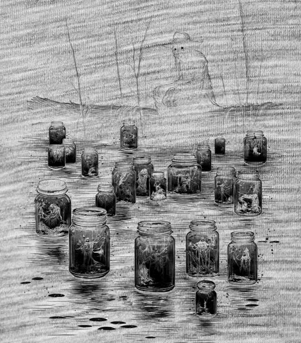 Strašidelná pohádka Vodník, černý tisk Strašidelná pohádka Vodník, černý tisk - Obrázek 2