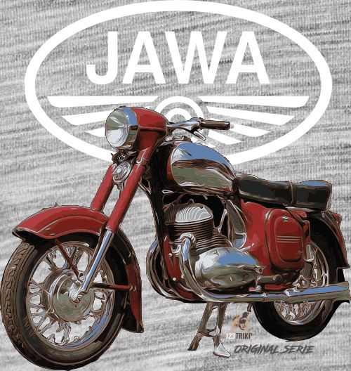 Jawa 350 – bílé logo – Kývačka
