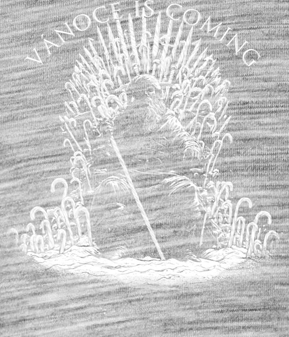 Vánoce is Coming, bílý tisk Vánoce is Coming, bílý tisk - Obrázek 2