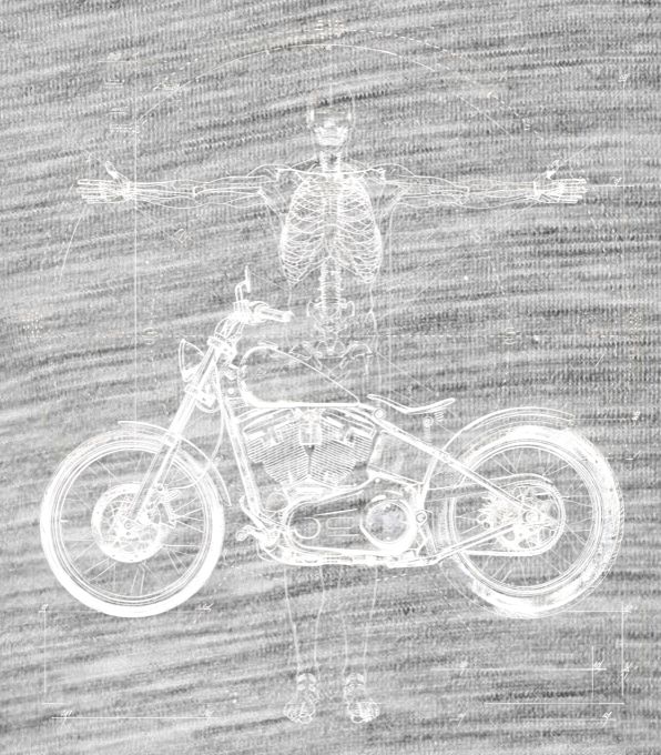 Vitruviánský motorkář Vitruviánský motorkář - Obrázek 2