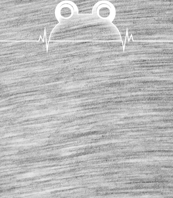 Žabí EKG, bílý potisk Žabí EKG, bílý potisk - Obrázek 2