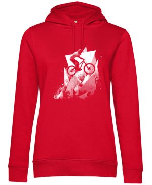 Abstraktní horské kolo, V2, bílý potisk