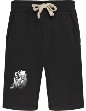 Abstraktní horské kolo, V2, bílý potisk