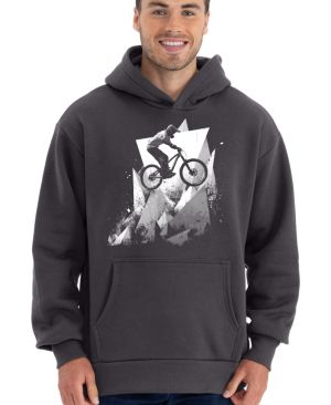 Abstraktní horské kolo, V2, bílý potisk