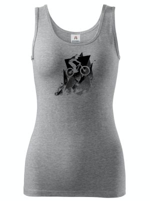 Abstraktní horské kolo, V2, černý potisk