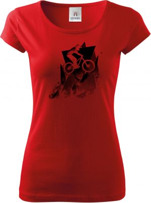 Abstraktní horské kolo, V2, černý potisk