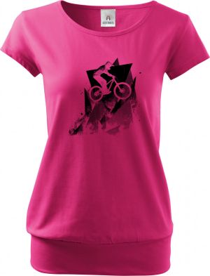 Abstraktní horské kolo, V2, černý potisk