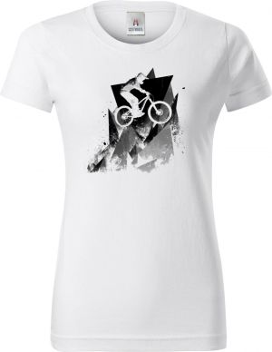 Abstraktní horské kolo, V2, černý potisk