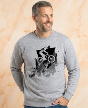 Abstraktní horské kolo, V2, černý potisk