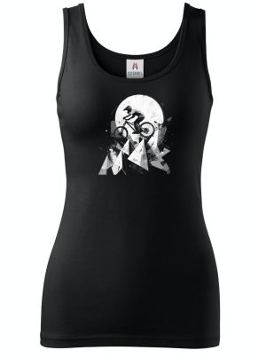 Abstraktní horské kolo, V3, bílý potisk