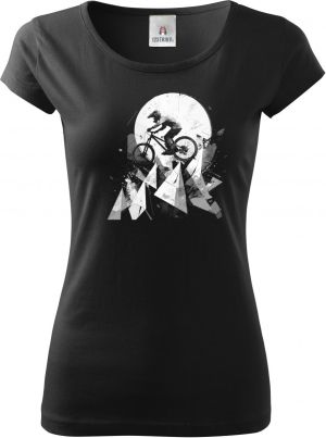 Abstraktní horské kolo, V3, bílý potisk