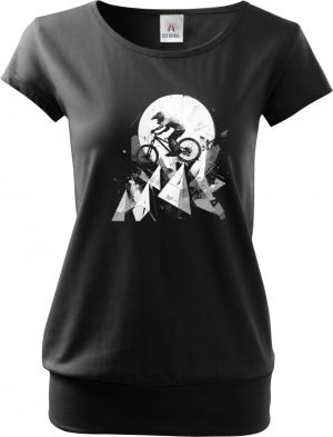 Abstraktní horské kolo, V3, bílý potisk