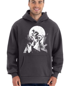 Abstraktní horské kolo, V3, bílý potisk