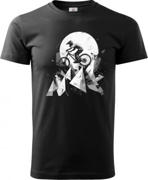 Abstraktní horské kolo, V3, bílý potisk