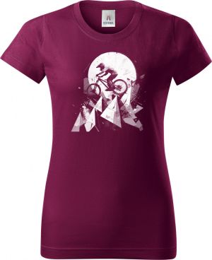 Abstraktní horské kolo, V3, bílý potisk