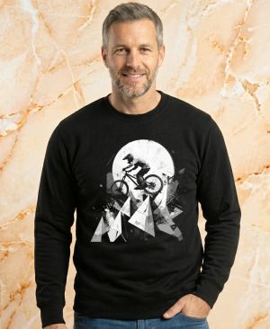 Abstraktní horské kolo, V3, bílý potisk