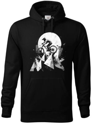 Abstraktní horské kolo, V3, bílý potisk