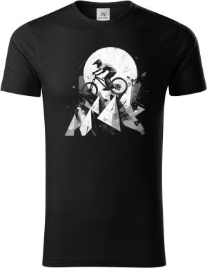 Abstraktní horské kolo, V3, bílý potisk