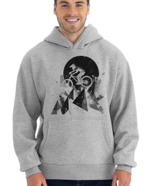 Abstraktní horské kolo, V3, černý potisk