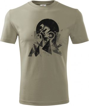 Abstraktní horské kolo, V3, černý potisk