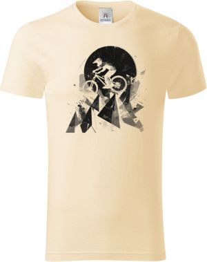 Abstraktní horské kolo, V3, černý potisk