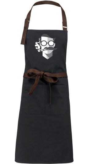 Abstraktní kuřák, bílý potisk