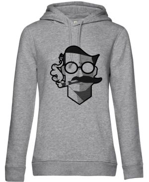 Abstraktní kuřák, černý potisk