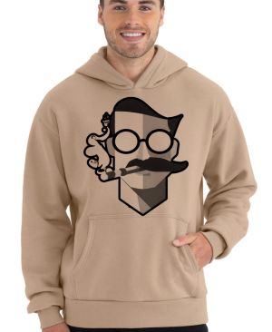 Abstraktní kuřák, černý potisk