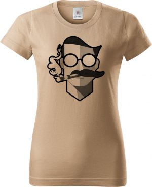 Abstraktní kuřák, černý potisk