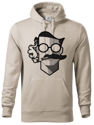 Abstraktní kuřák, černý potisk