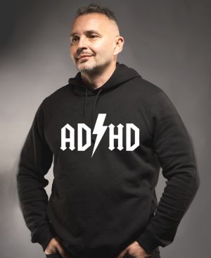 AD-HD - bílý text