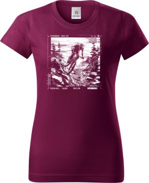 Adrenalinový glitch, cyklista, bílý potisk