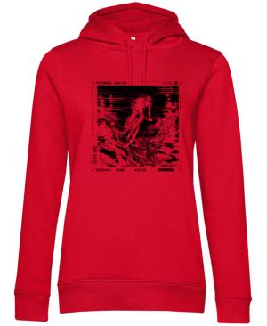 Adrenalinový glitch, cyklista, černý potisk