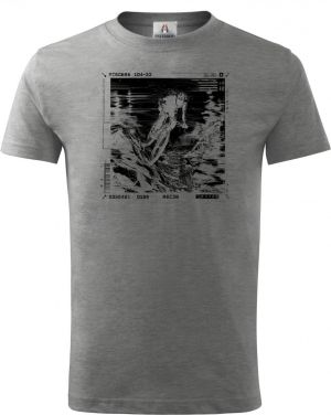 Adrenalinový glitch, cyklista, černý potisk