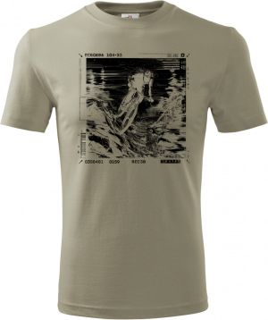 Adrenalinový glitch, cyklista, černý potisk