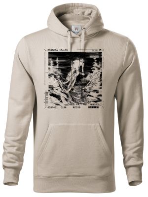 Adrenalinový glitch, cyklista, černý potisk