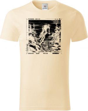 Adrenalinový glitch, cyklista, černý potisk