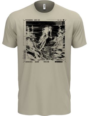 Adrenalinový glitch, cyklista, černý potisk