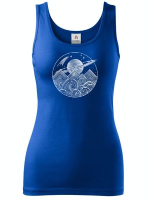 Vesmírná krajina, bílý tisk