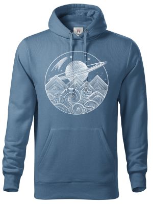 Vesmírná krajina, bílý tisk