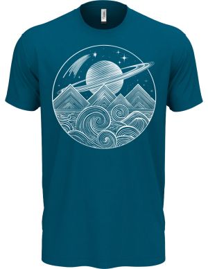 Vesmírná krajina, bílý tisk