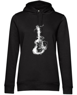 Akustický ohňostroj, kytara, bílý tisk