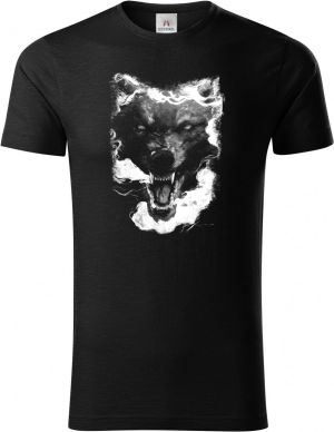 Alfa stín, bílý potisk