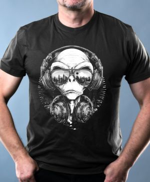 ALiEN DJ, V1, bílý tisk