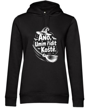 Ano,umím řídit koště, bílý potisk