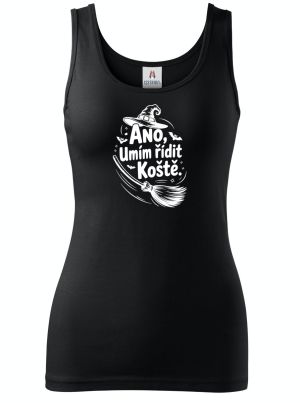 Ano,umím řídit koště, bílý potisk