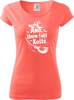 Ano,umím řídit koště, bílý potisk