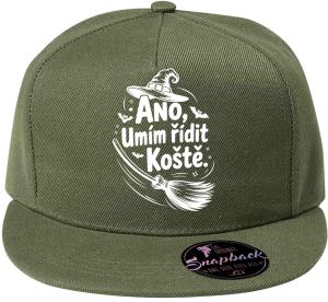 Ano,umím řídit koště, bílý potisk