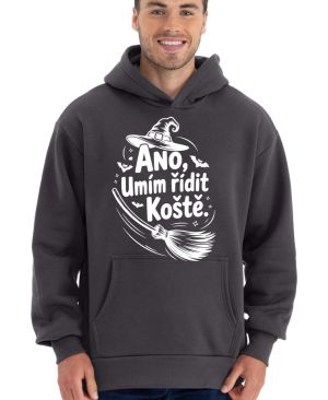 Ano,umím řídit koště, bílý potisk